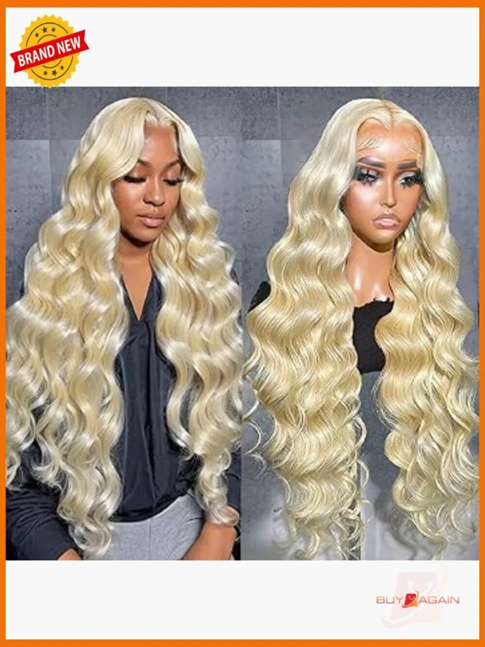 613 Blonde Lace Front Wig Human Hair 13x4 Body Wave Pre Plucked 150% Density 26